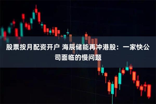 股票按月配资开户 海辰储能再冲港股：一家快公司面临的慢问题
